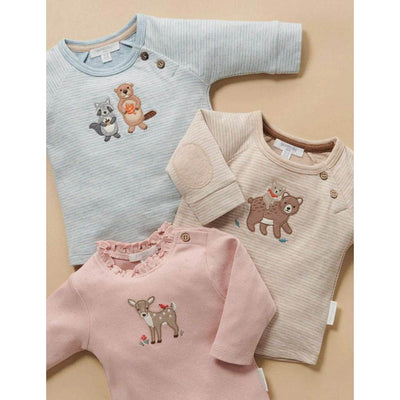 Purebaby Little Fawn Tee - Peach - Outlet Shop For Kids