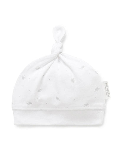 Purebaby Organic 3 Piece Set - Pale Grey Leaf With Spot - Outlet Shop For Kids