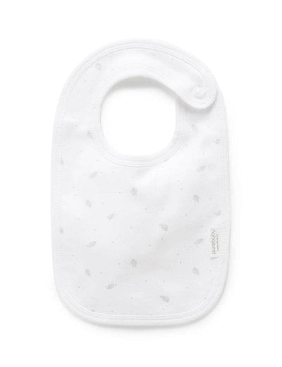 Purebaby Organic 3 Piece Set - Pale Grey Leaf With Spot - Outlet Shop For Kids