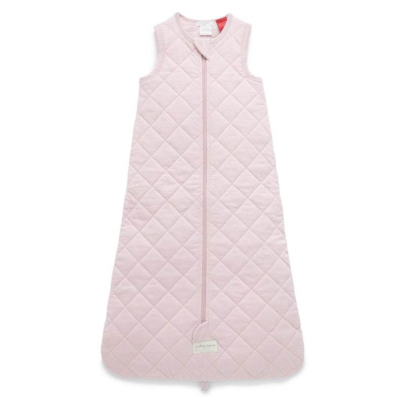 Purebaby Organic Sleeveless Sleepbag 2 TOG - Soft Pink Melange - Outlet Shop For Kids