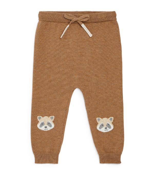 Purebaby Raccoon Knit Leggings - Acorn Melange - Outlet Shop For Kids
