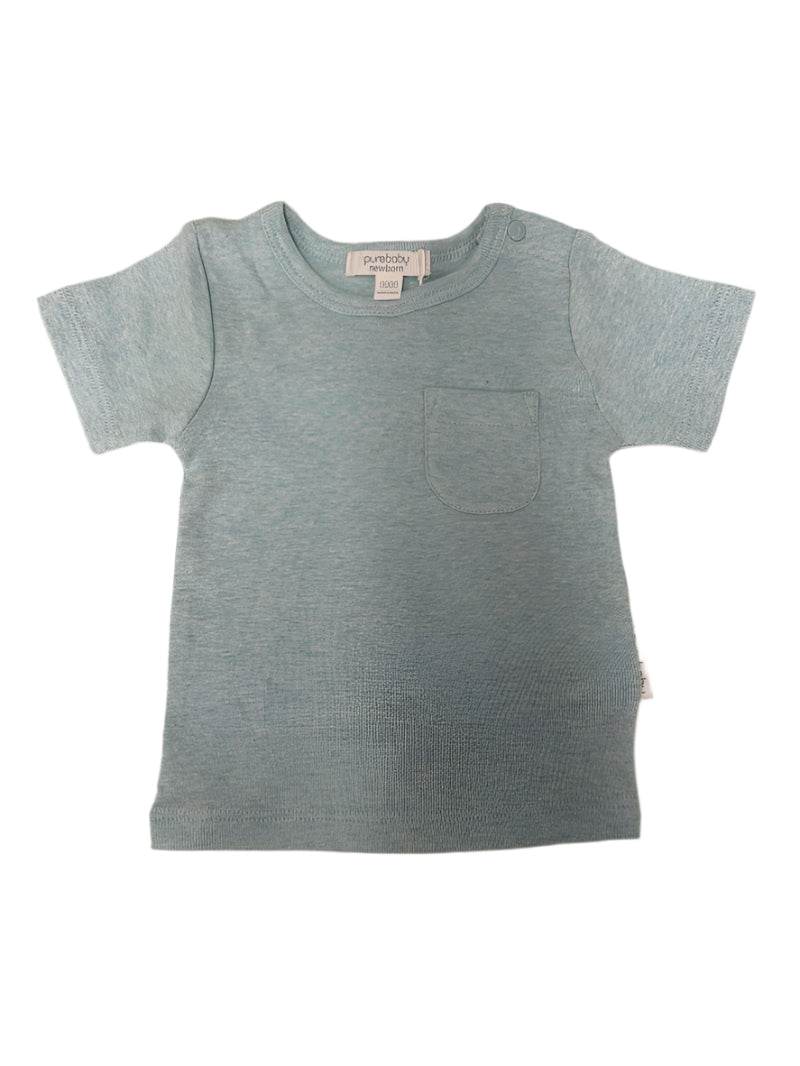 Purebaby Rib Tee - Guava Melange - Outlet Shop For Kids