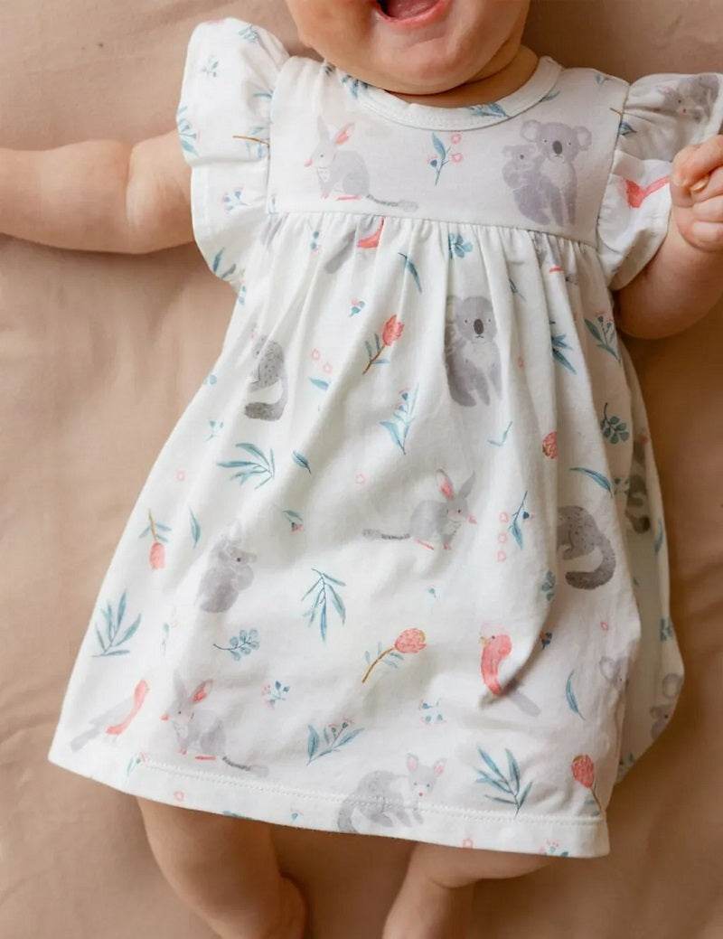 Purebaby Ruffle Dress Bodysuit - Blossom Friends - Outlet Shop For Kids