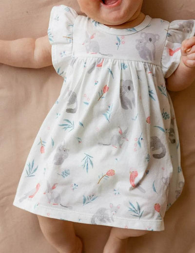 Purebaby Ruffle Dress Bodysuit - Blossom Friends - Outlet Shop For Kids