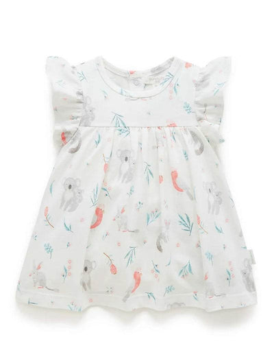 Purebaby Ruffle Dress Bodysuit - Blossom Friends - Outlet Shop For Kids