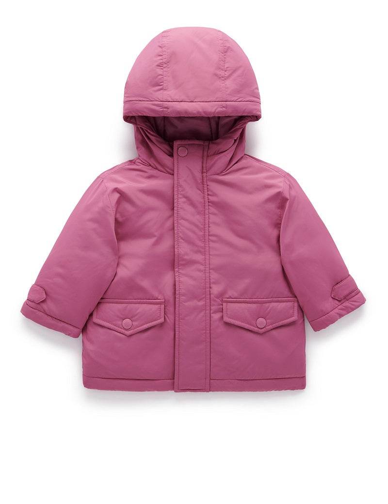 Purebaby Shower Proof Padded Coat - Quartz - Outlet Shop For Kids