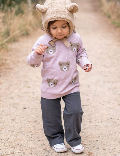 Purebaby Thick Bootleg Leggings - Charcoal - Outlet Shop For Kids