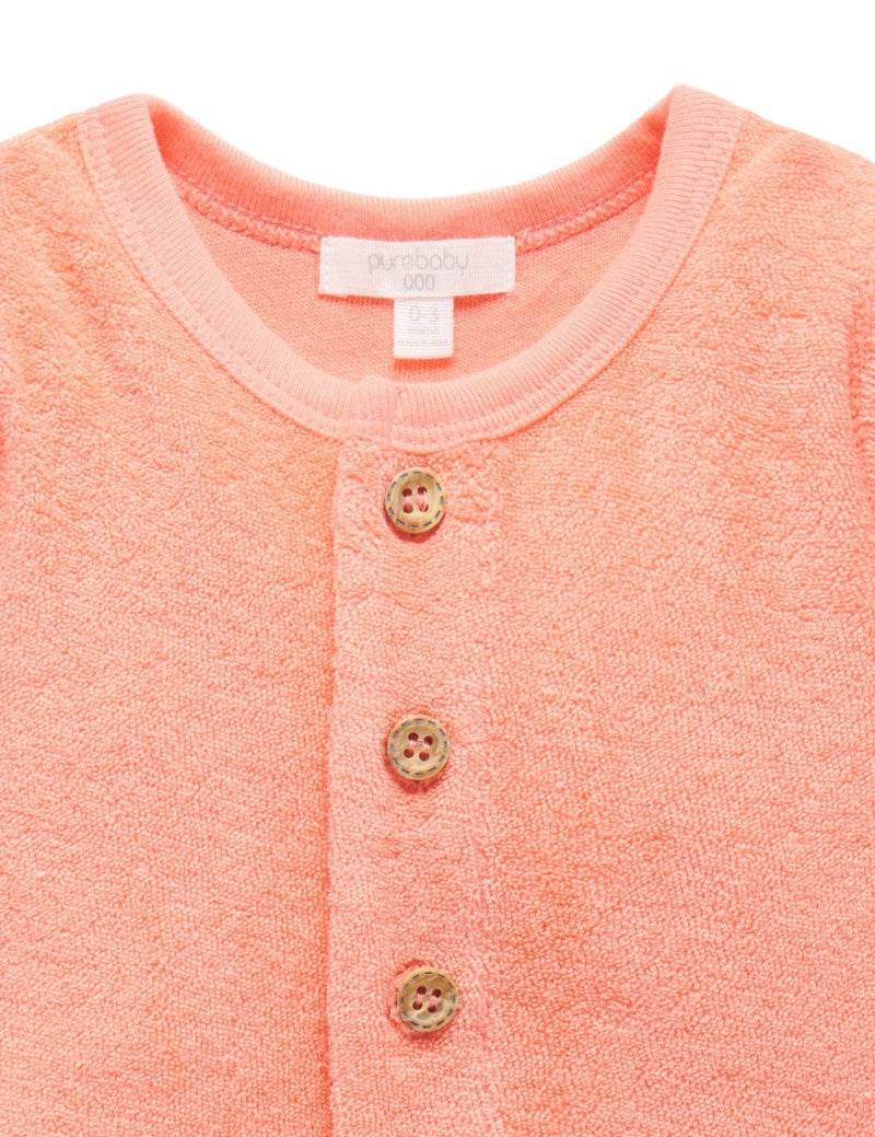 Purebaby Towelling Cardigan - Freesia - Outlet Shop For Kids