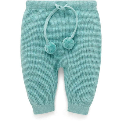 Purebaby Waffle Knit Legging - Moss Melange - Outlet Shop For Kids
