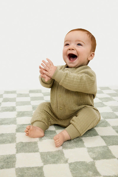Bonds Quilted Coverall - Moss Mood