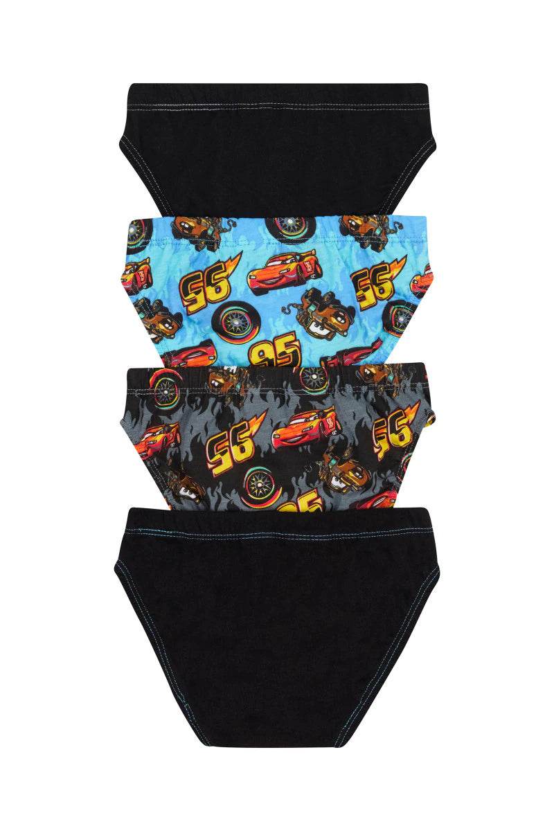 Rio Boys Cars Brief 4 Pack - Cars - Outlet Shop For Kids
