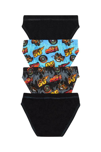 Rio Boys Cars Brief 4 Pack - Cars - Outlet Shop For Kids