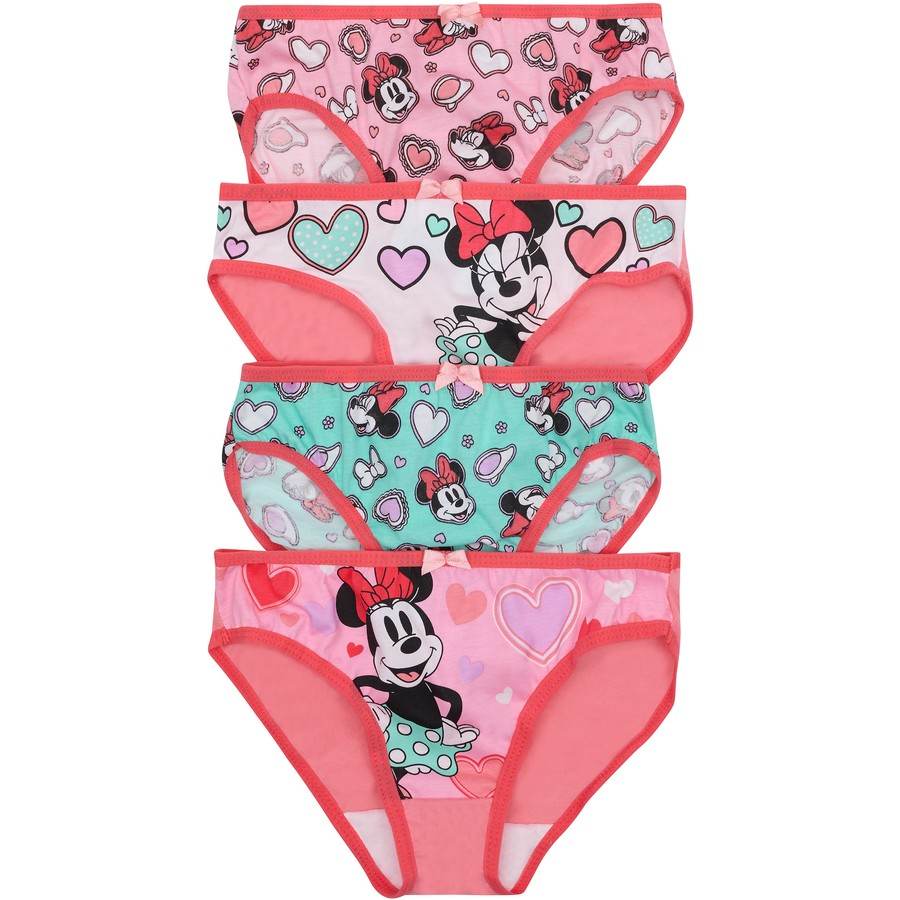 Rio Disney Girls Minnie Mouse Bikini 4 Pack - Hearts - Outlet Shop For Kids