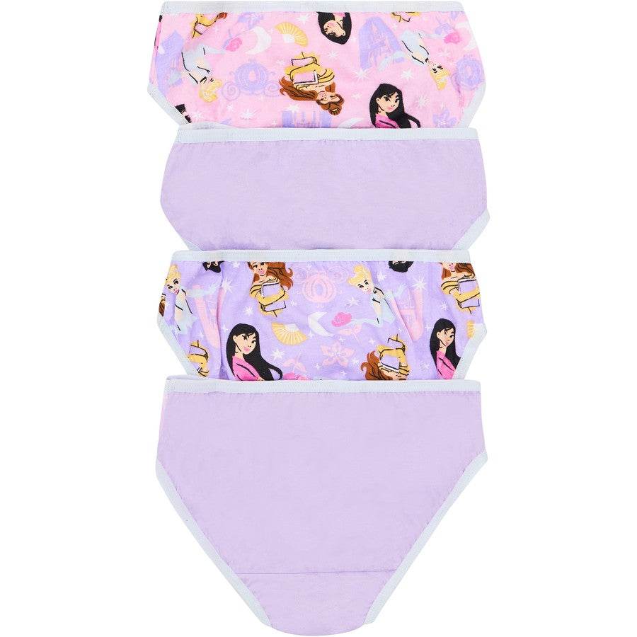 Rio Disney Girls Princess Brief 4 Pack - Purple & Pink - Outlet Shop For Kids