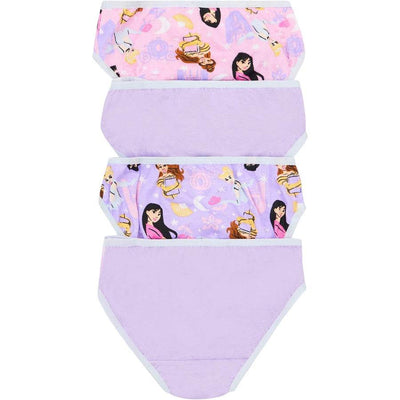 Rio Disney Girls Princess Brief 4 Pack - Purple & Pink - Outlet Shop For Kids