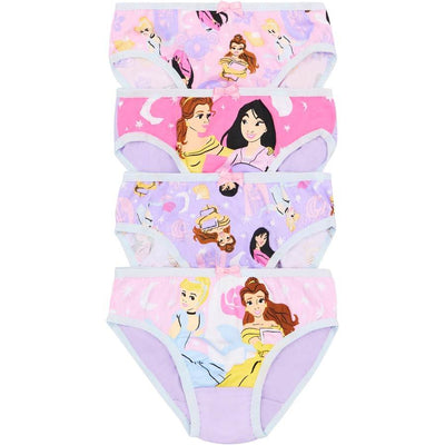 Rio Disney Girls Princess Brief 4 Pack - Purple & Pink - Outlet Shop For Kids