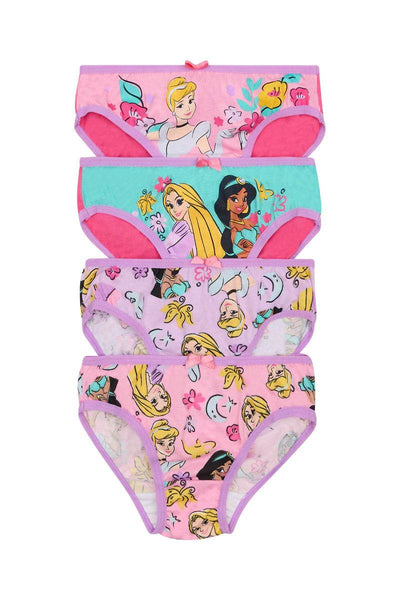 Rio Disney Princess Girls Brief 4 Pack - Princess - Outlet Shop For Kids