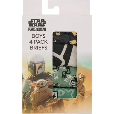 Rio Star Wars Boys Grogu Briefs 4 Pack - Multi - Outlet Shop For Kids