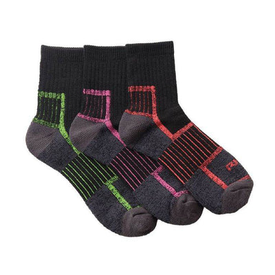Rio Women's Reinforced Quarter Crew Socks 3 Pk - Outlet Shop For Kids