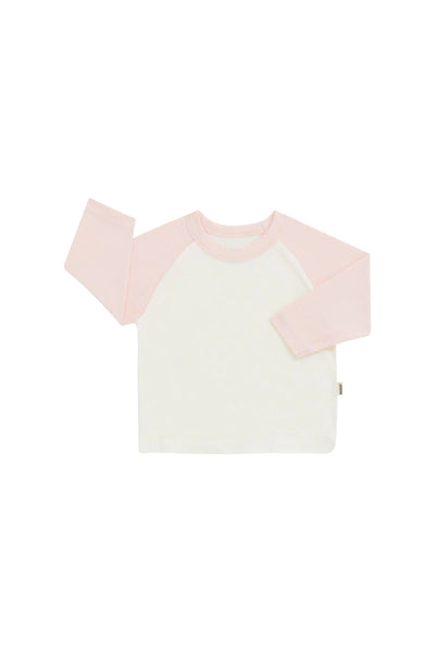 Bonds Roomies Long Sleeve Ringer Tee - Lazy lemonade/ Mascarpone