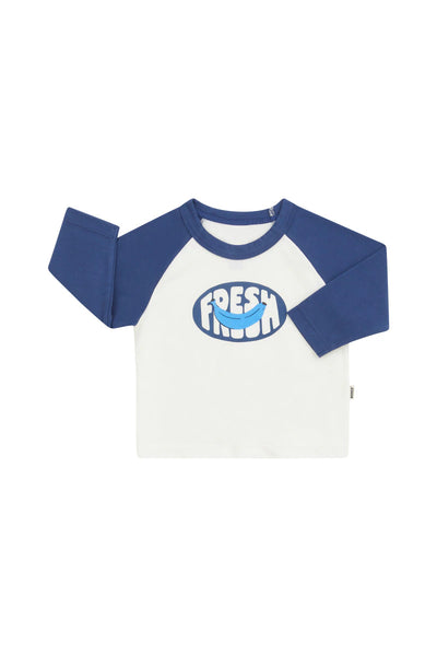Bonds Roomies Long Sleeve Ringer Tee - Smiley Fresh