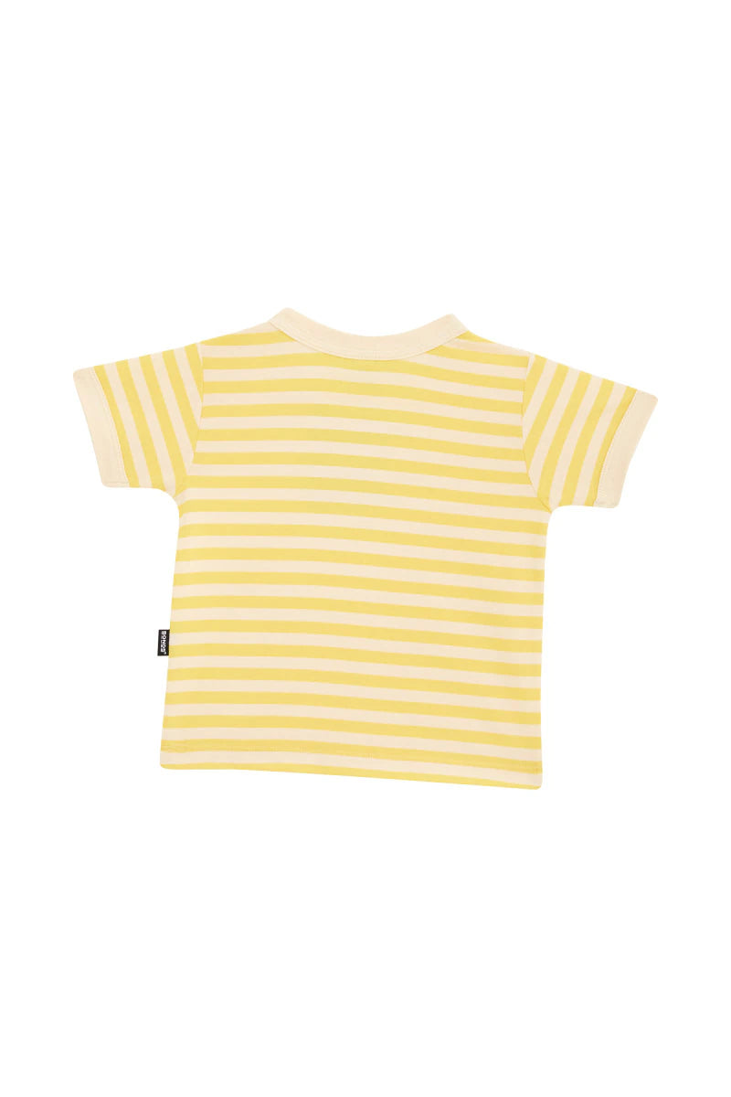Bonds Roomies Ringer Tee - Post Yellow / Lemon Meringue