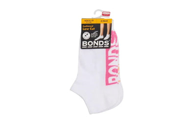Bonds Kids Cushioned Low Cut 4 Pack Socks - Pink/Orange/Purple/Grey