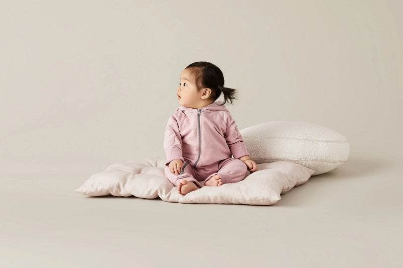Sapling Child Organic Vintage Pink Winter Zipsuit - Outlet Shop For Kids