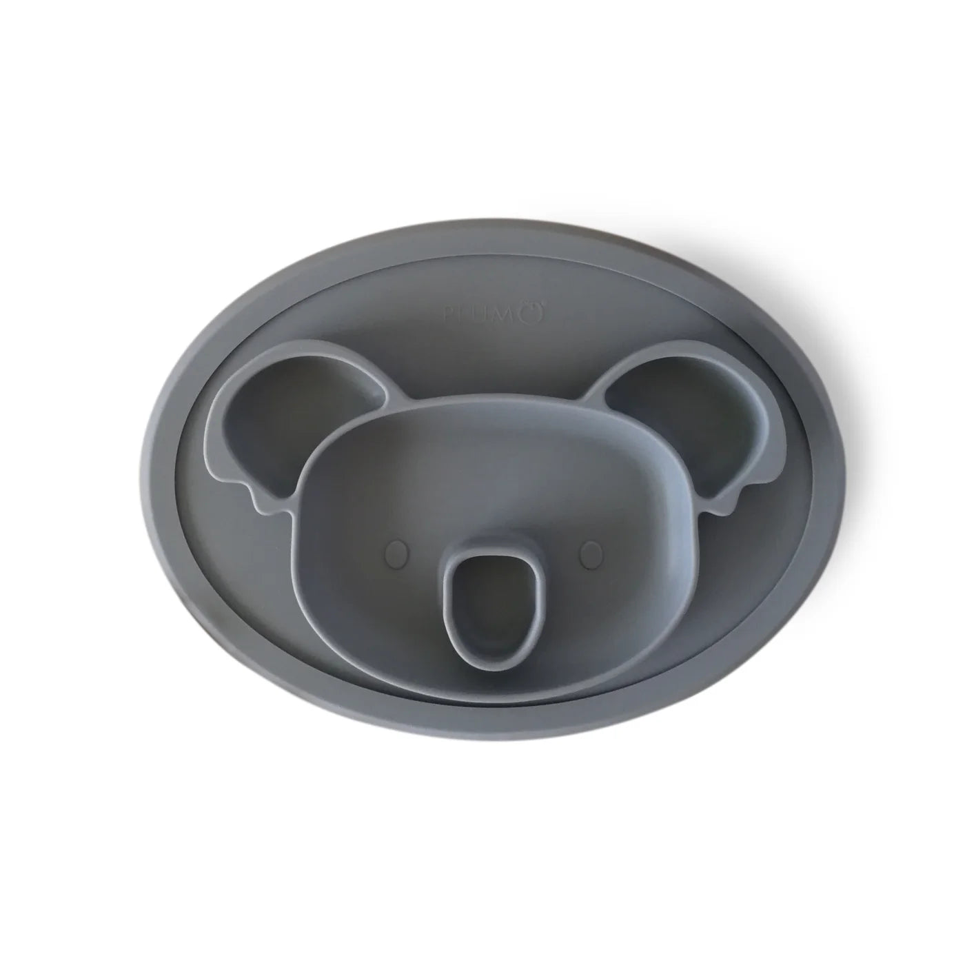 Plum Silicone Placemat Plate Koala - Grey