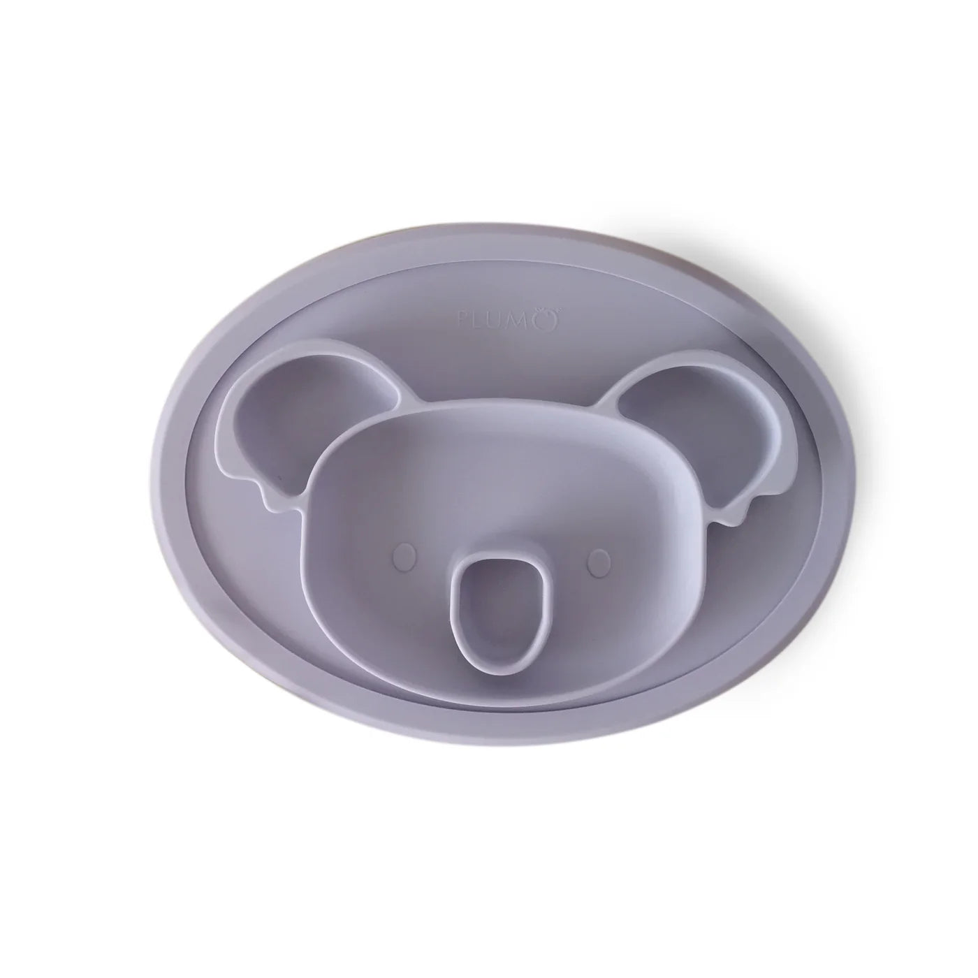 Plum Silicone Placemat Plate Koala - Smokey Lilac