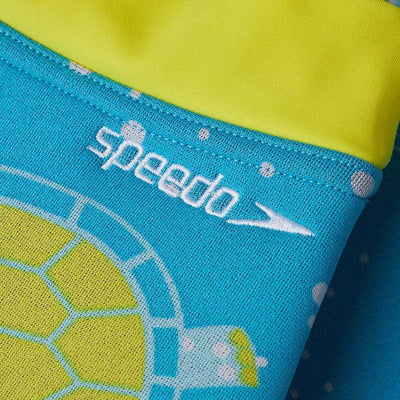Speedo Toddler Boys Tommy Turtle Nappy Cover - Turquoise/Bright Yellow/Marine Blue/White - Outlet Shop For Kids