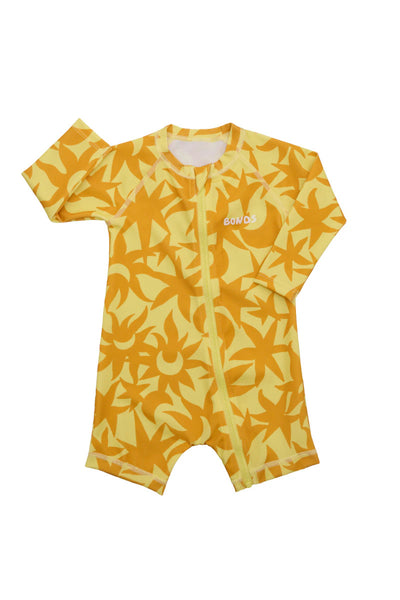 Bonds Swim Long Sleeve Zippy - Summer Sunset Yellow