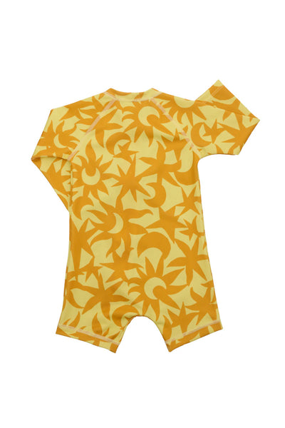 Bonds Swim Long Sleeve Zippy - Summer Sunset Yellow