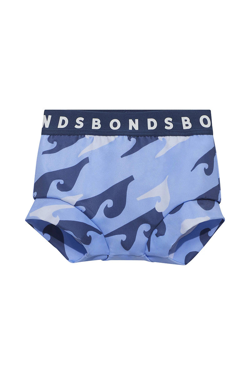 Bonds Swim Nappy - Wave And Sea Blues
