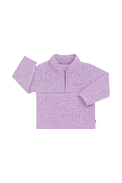 Bonds Teddy Fleece Half-Zip Pullover - Cotton Purple Pansy
