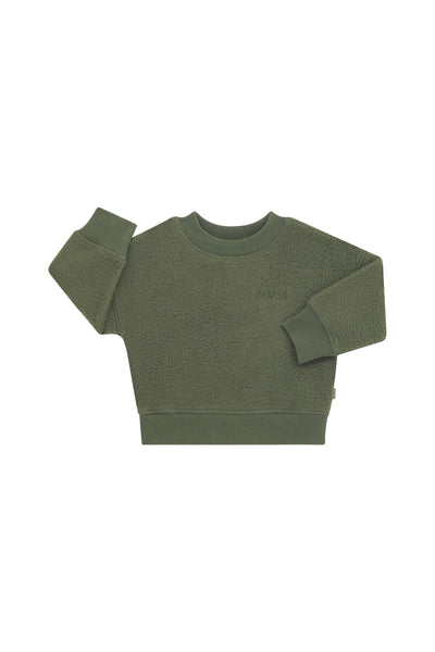 Bonds Teddy Fleece Pullover - Hiker Green