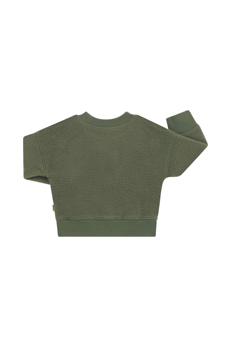 Bonds Teddy Fleece Pullover - Hiker Green