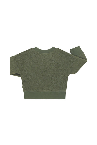 Bonds Teddy Fleece Pullover - Hiker Green