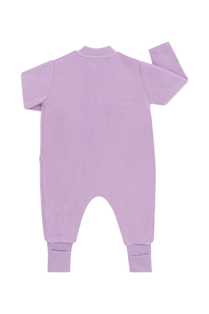 Bonds Teddy Fleece Zippy - Cotton Purple Pansy