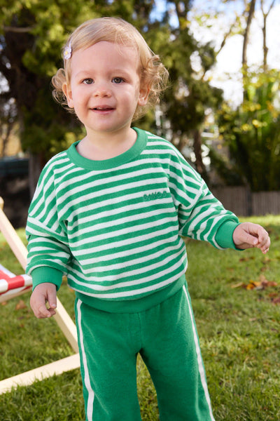 Bonds Terry Pullover - Breton Stripe Frog