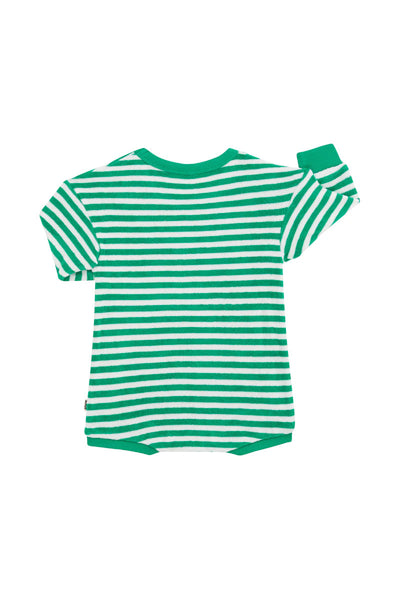 Bonds Terry Slouchy Suit - Breton Stripe Frog
