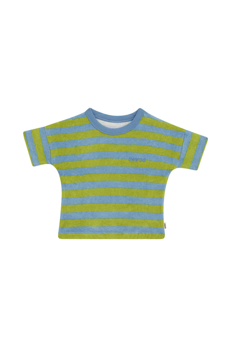 Bonds Terry Towel Tee - Bonds Horizontal Small Stripe