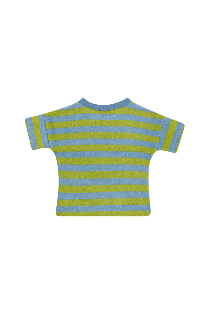 Bonds Terry Towel Tee - Bonds Horizontal Small Stripe