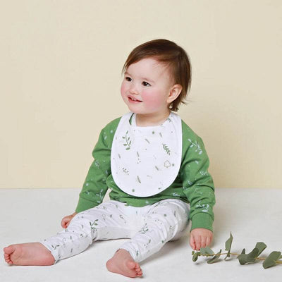 Texas Oak Elli Sweater - Fresh Green Leaves Print - Outlet Shop For Kids