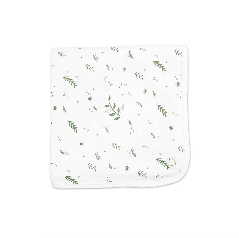 Texas Oak Green Leaves Baby Blanket - Green Leaves Print - Outlet Shop For Kids
