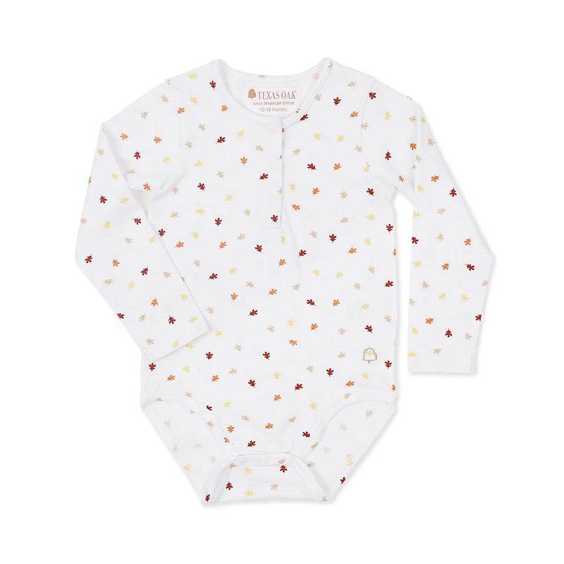 Texas Oak Kensie Bodysuit - Fall Leaves Print - Outlet Shop For Kids