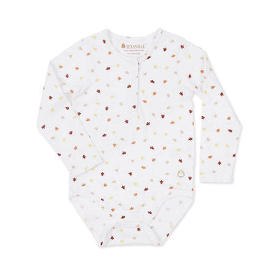 Texas Oak Kensie Bodysuit - Fall Leaves Print - Outlet Shop For Kids