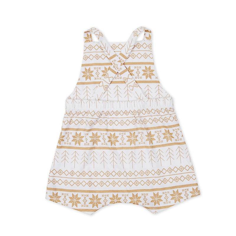 Texas Oak Marley Romper - Sonwflake Print - Outlet Shop For Kids
