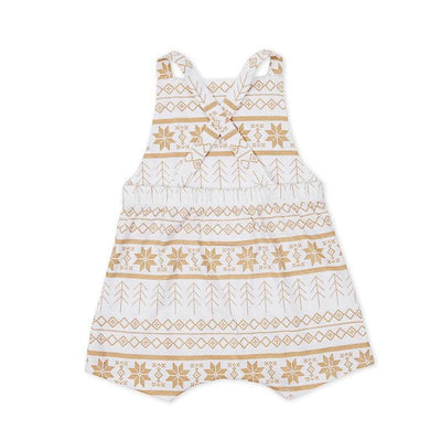Texas Oak Marley Romper - Sonwflake Print - Outlet Shop For Kids