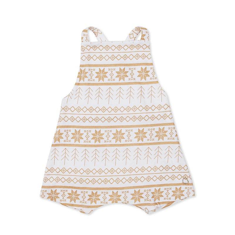 Texas Oak Marley Romper - Sonwflake Print - Outlet Shop For Kids